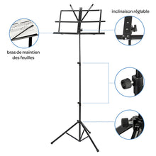 Charger l'image dans la galerie, Pupitre de musique MEZZO pliable et portable - Vocalyz