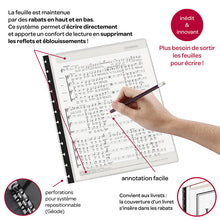 Charger l'image dans la galerie, Lot de 10 pochettes repositionnables ALLEGRO spéciales partitions pour classeur ALLEGRO - Vocalyz