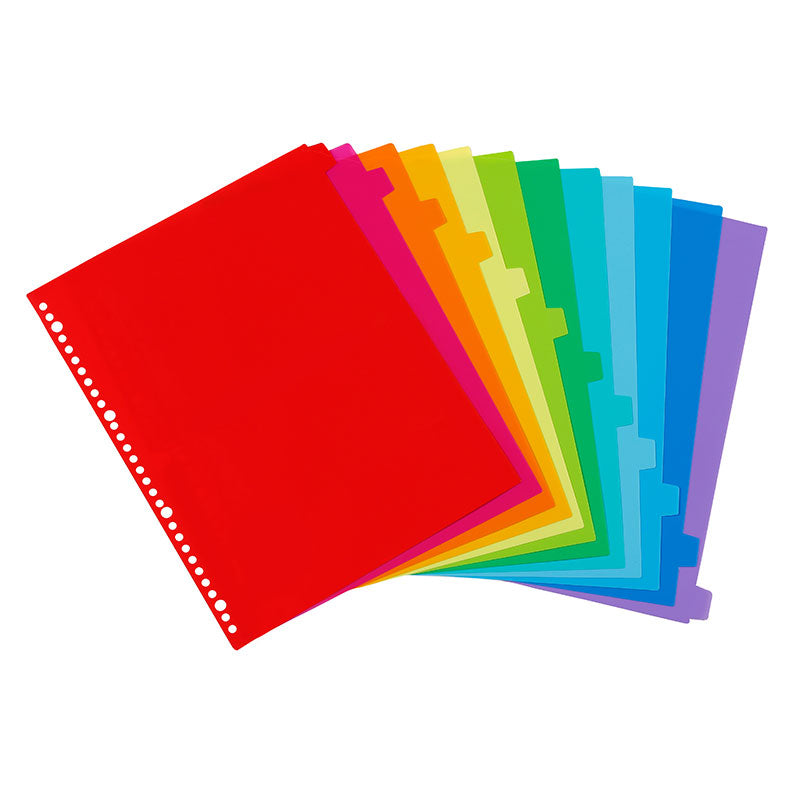 Lot De 10 Intercalaires Classeur A4 Plastique - Onglets Numérotés 1-12 - Organisation Parfaite