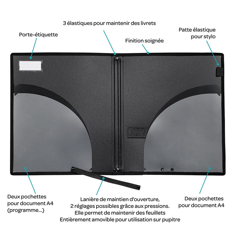 Classeur porte-partitions ALLEGRO pour pochettes repositionnables GEODE -  Vocalyz